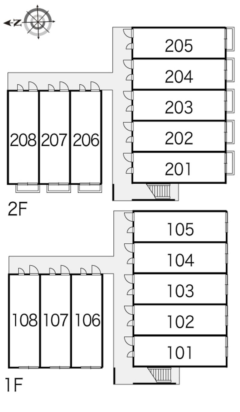 レオパレスヴェッセル 間取配置図