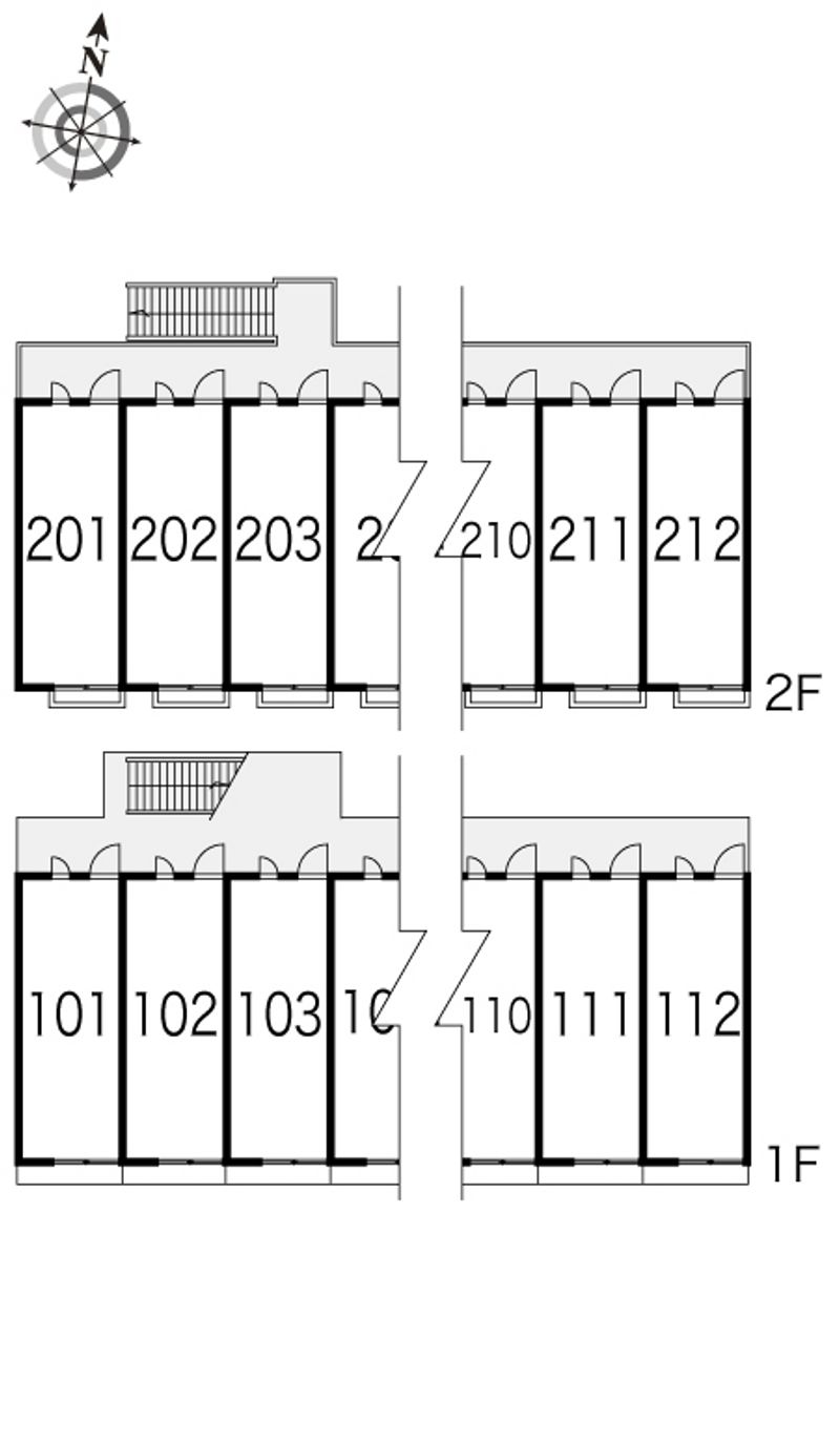 レオパレスフランボワーズ　Ａ 間取配置図