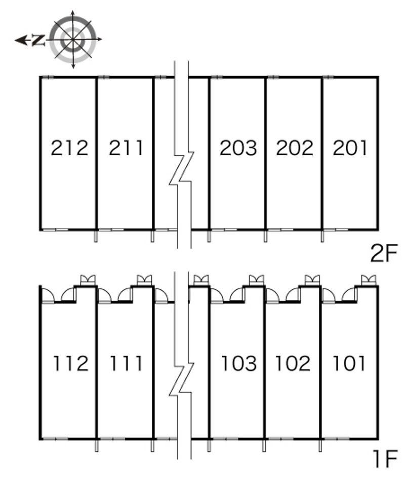 レオパレスリバーポート 間取り配置図