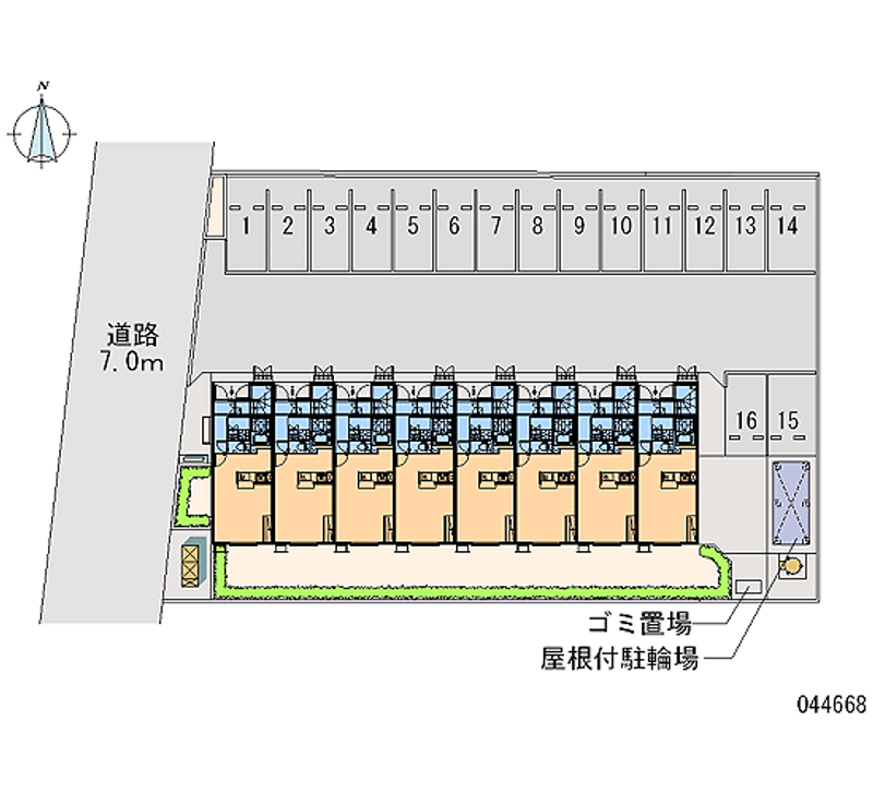 レオネクスト中原 月極駐車場