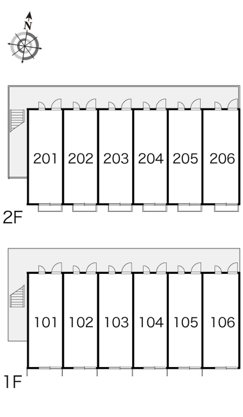 レオパレスインフィールズ 間取配置図