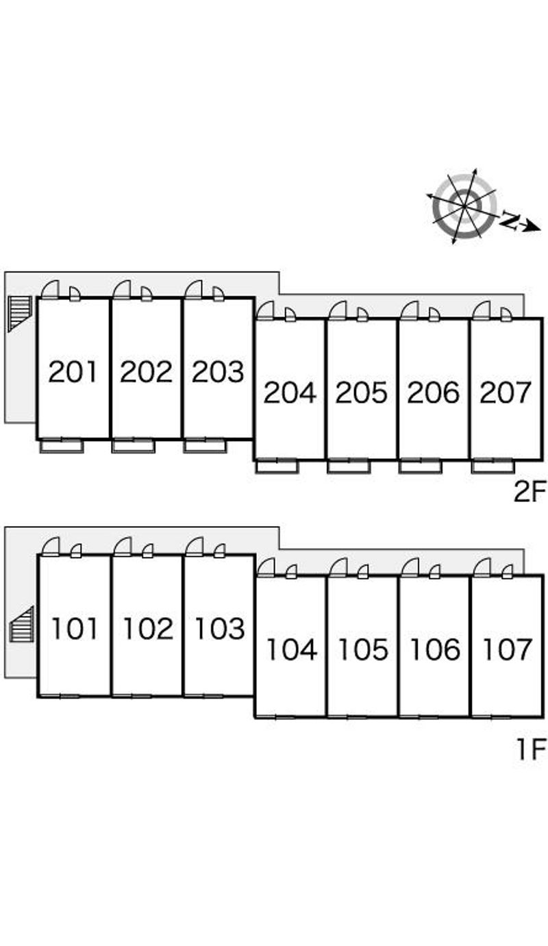 レオパレスＲｅｌｉｅｕｒ 間取配置図