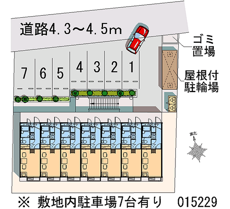 レオパレスフレンズ 月極駐車場