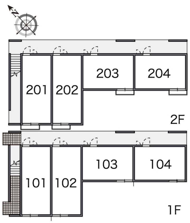 レオパレス蛍茶屋 間取り配置図