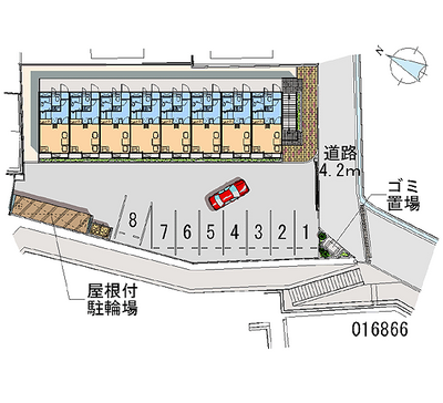 16866 Monthly parking lot