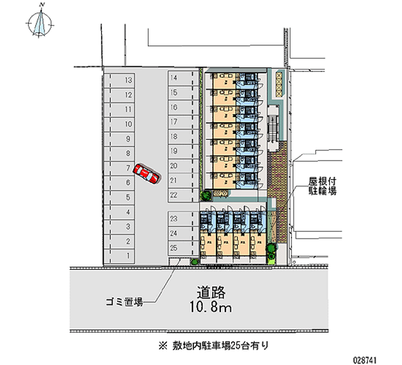 レオパレス福丸Ⅰ 月極駐車場