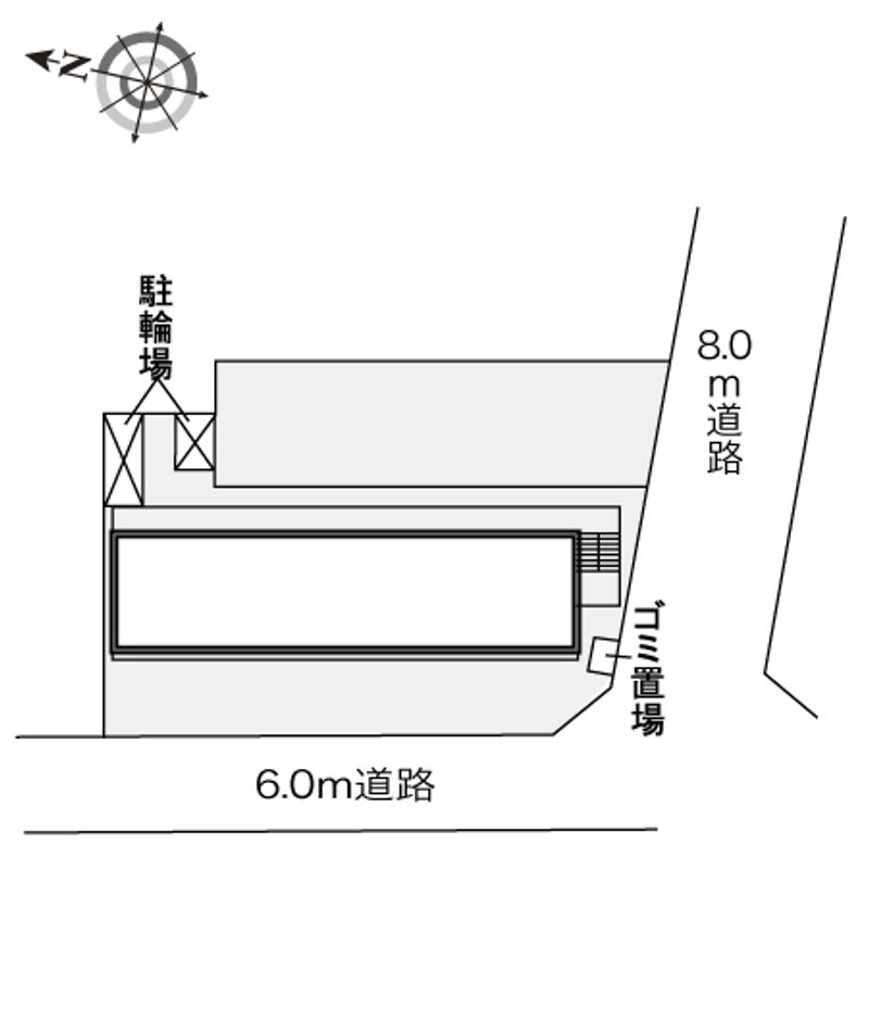レオパレスドミール　Ｉ 配置図