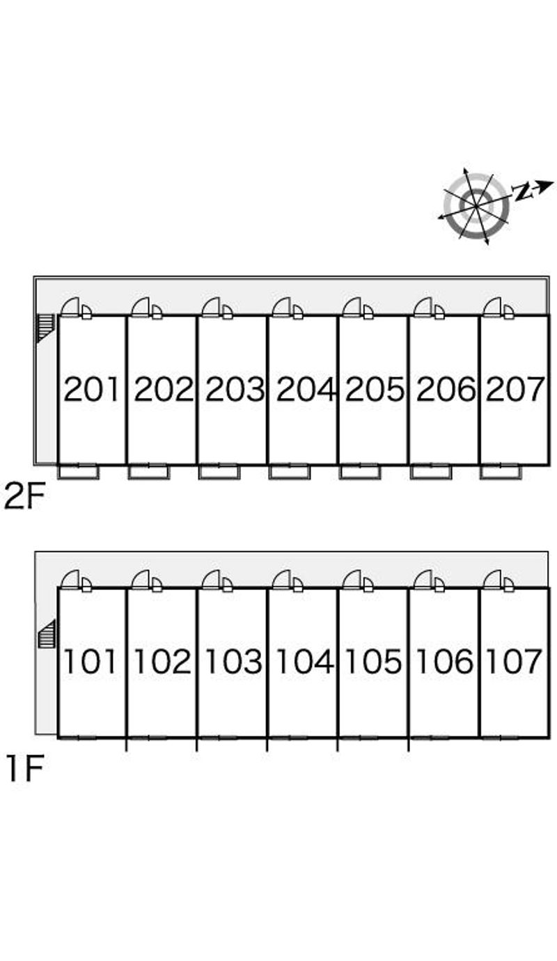 レオパレスむつみ 間取配置図
