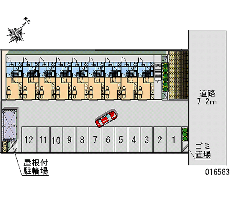 16583 bãi đậu xe hàng tháng