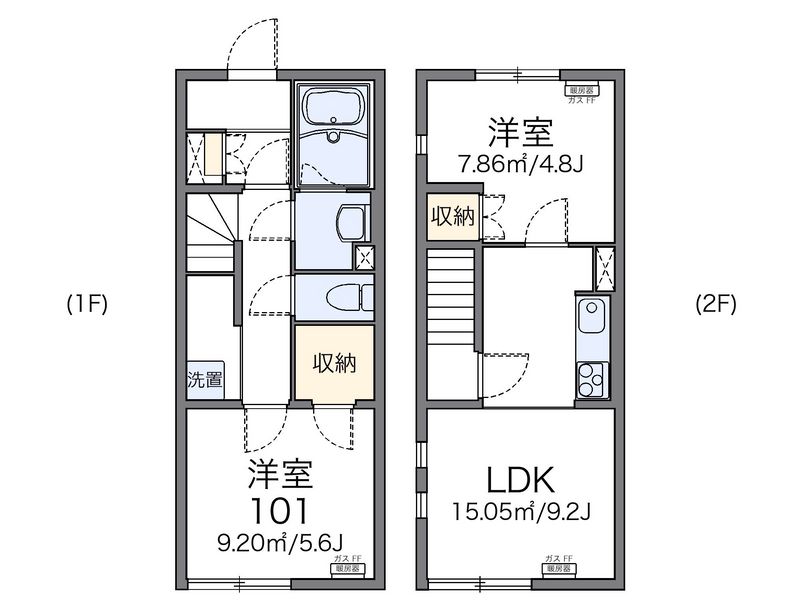 レオネクストユアーズ若竹 間取図