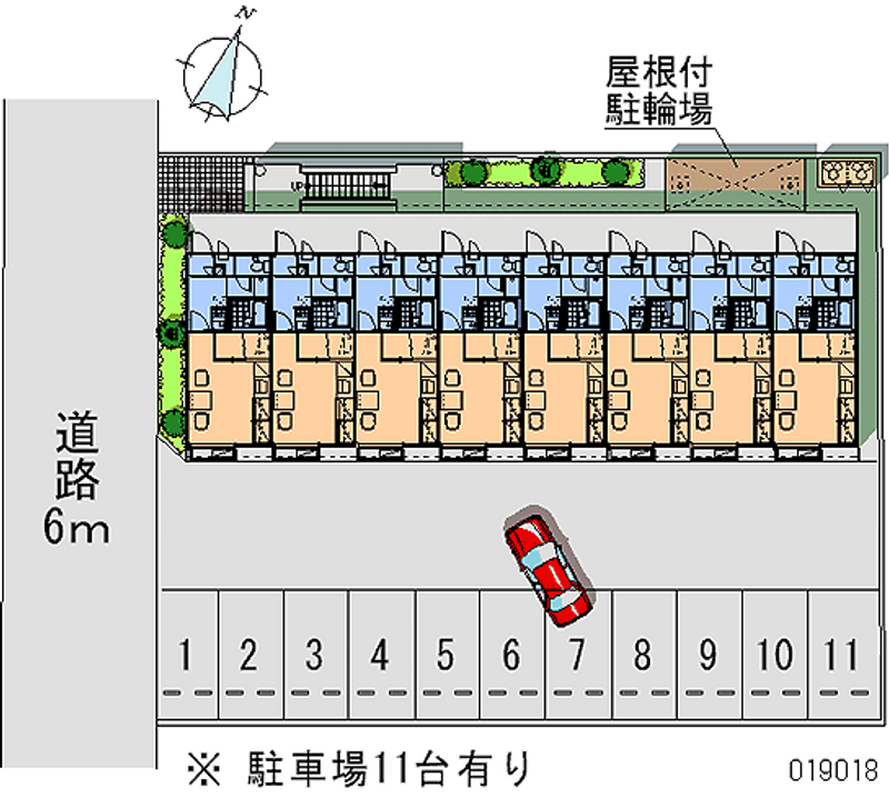 レオパレス明野 月極駐車場