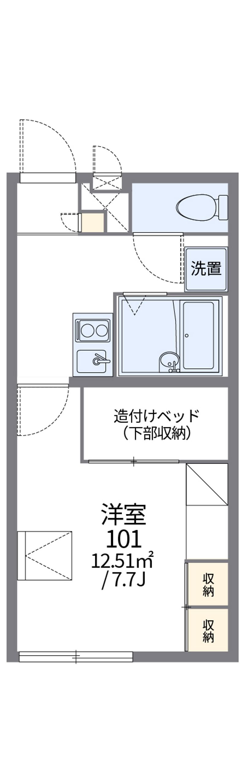 レオパレスＤＡＩＭＯＮ 間取図