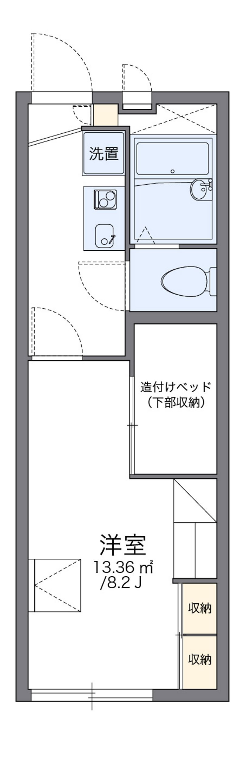 レオパレス夢未来 間取図