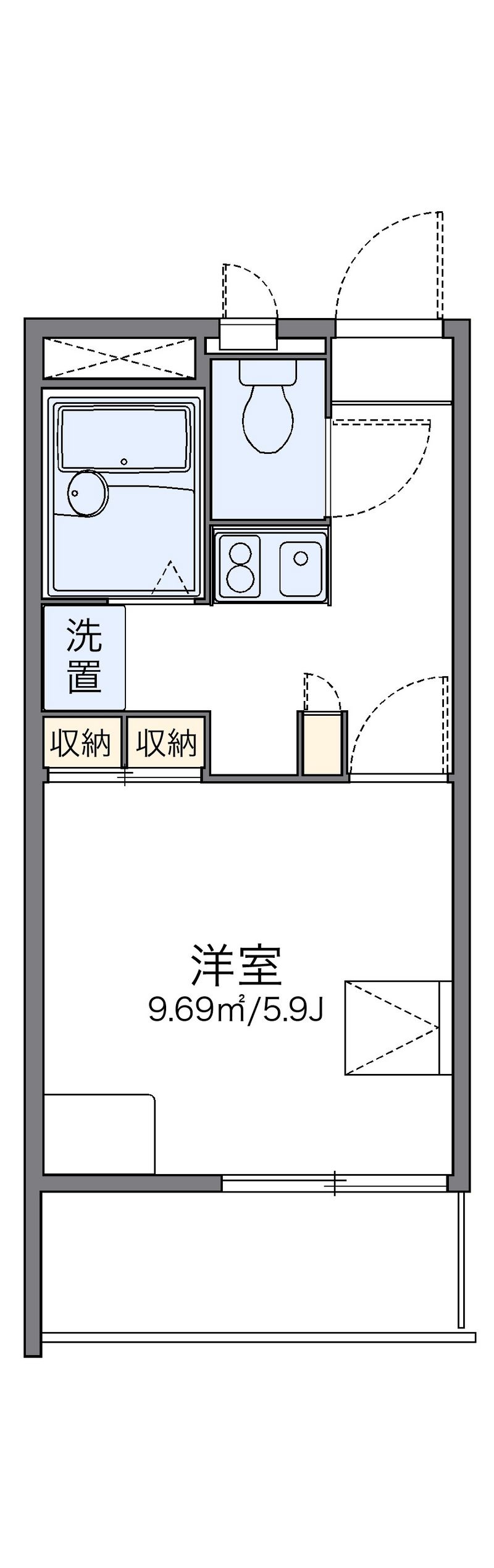 レオパレスｆｌｏｒａⅡ 間取図