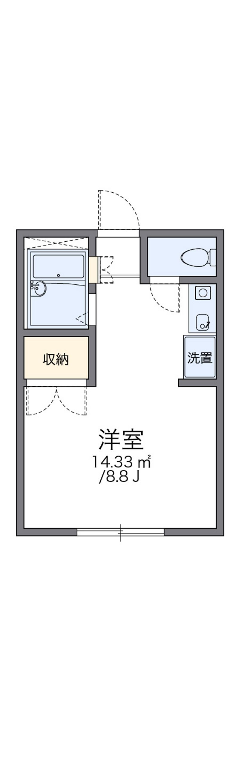 レオパレスＫＡＭＩＴＡＮＩＧＡＭＩ 間取図