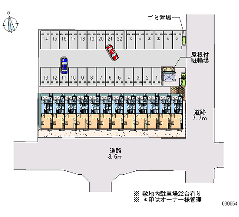 レオパレスフェニックス 月極駐車場