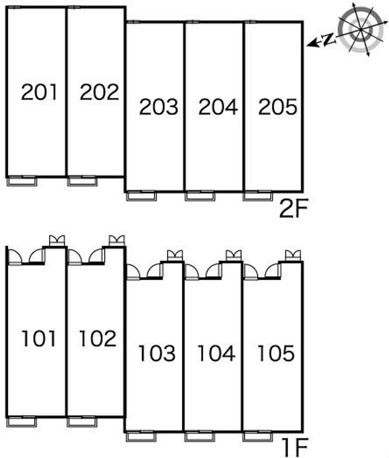 レオパレスピースＯハピネス 間取り配置図