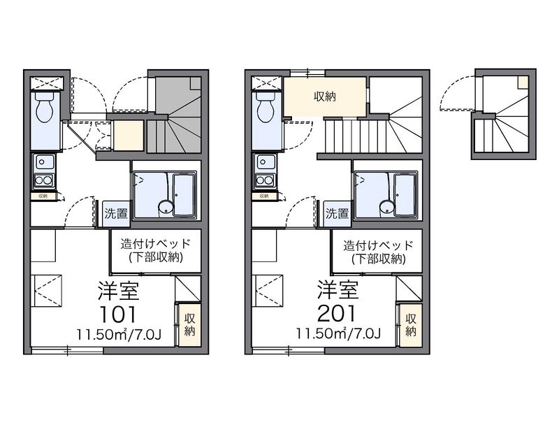 レオパレスリバティ 間取図