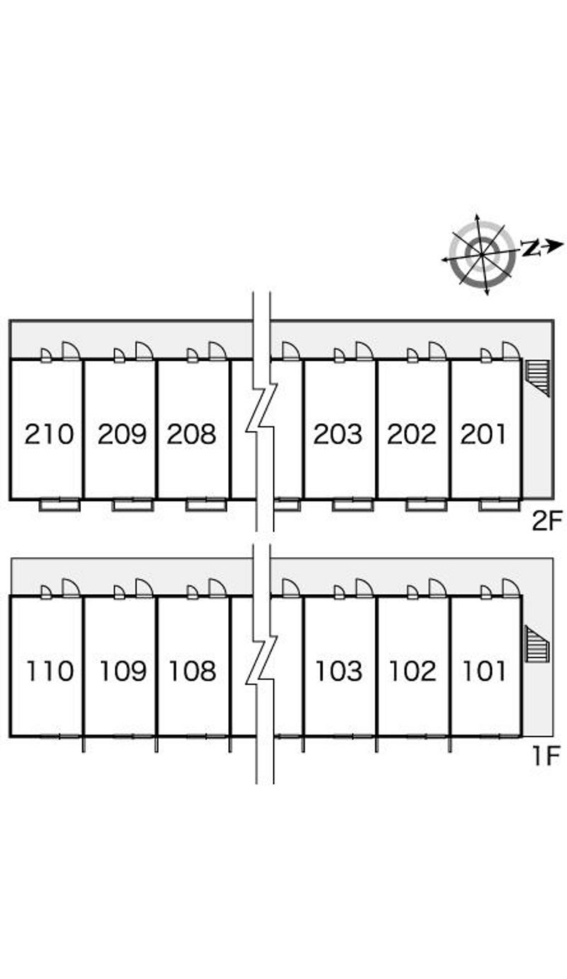 レオパレスフリージア 間取り配置図
