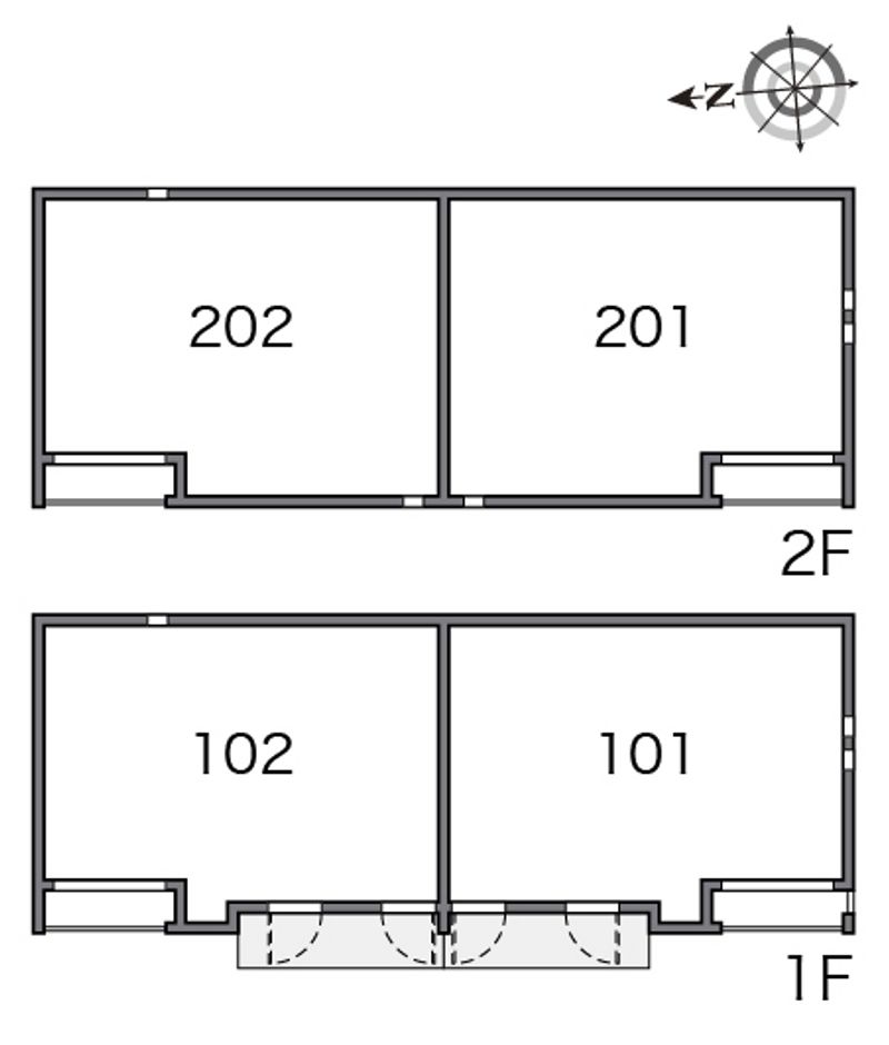 クレイノお花茶屋 間取配置図