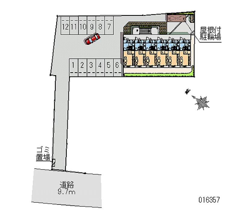 16357 Monthly parking lot