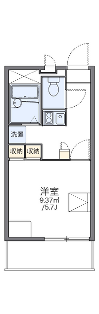 レオパレス高島町 間取り図