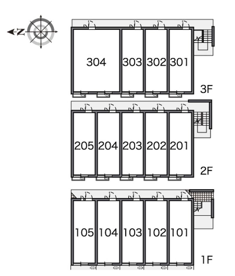 レオパレスサニープレイス 間取り配置図