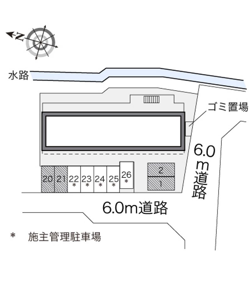 レオパレス罧原 配置図