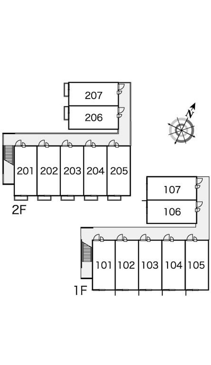 レオパレスシェヴル 間取り配置図