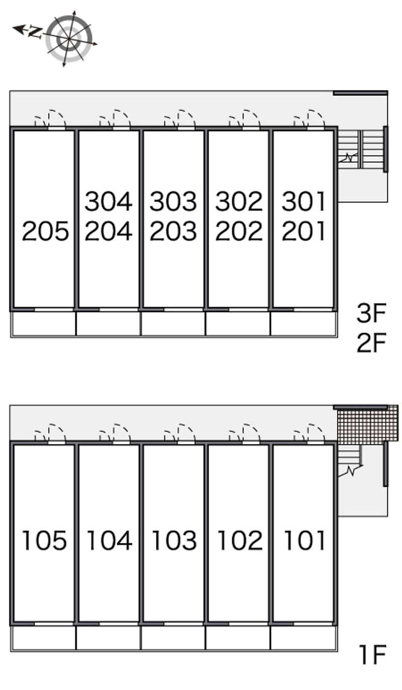 レオパレスＨＡＲＵ 間取配置図