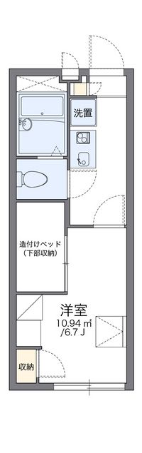 レオパレス住吉南町 間取り図