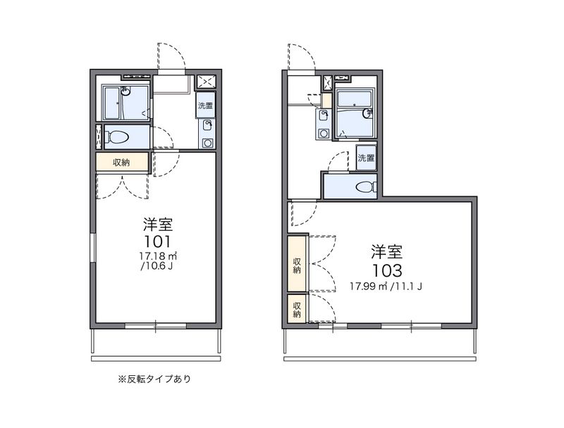 レオパレスルミエール 間取図