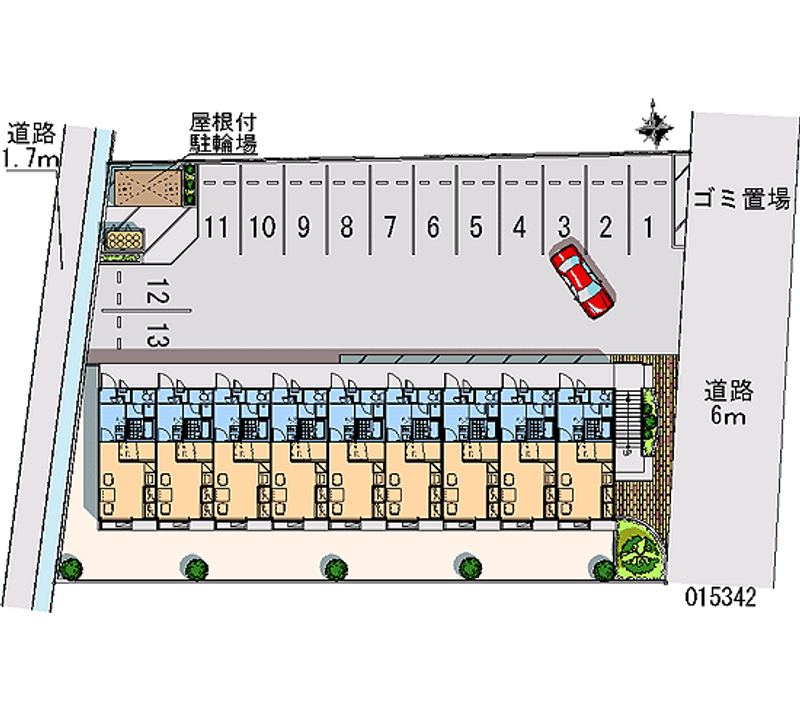 15342 Monthly parking lot