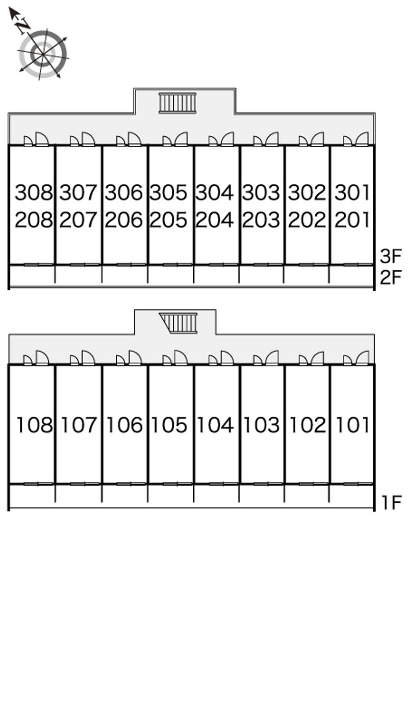レオパレス徳丸ヒルズ 間取り配置図