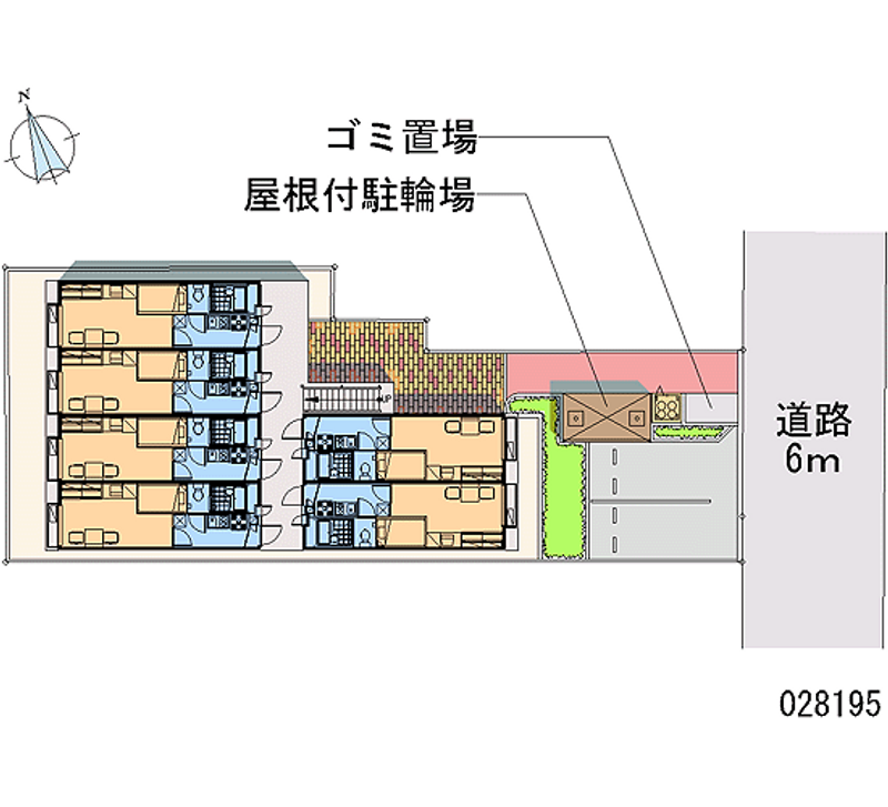 レオパレスカルチェ 区画図