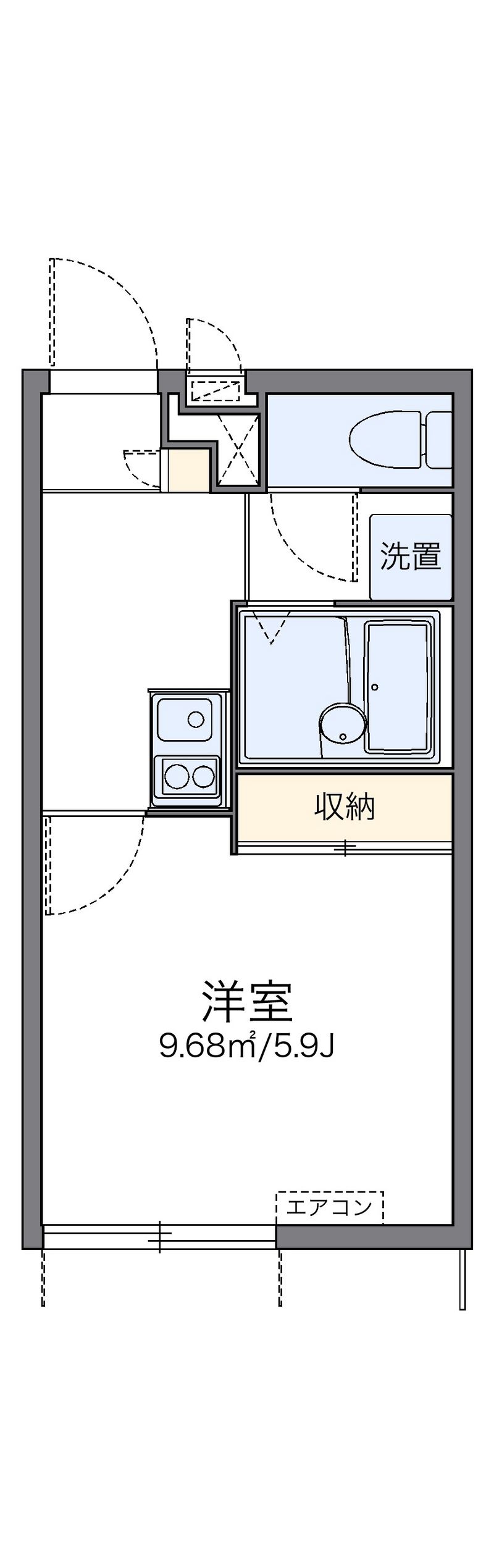レオパレス西尾久 間取図