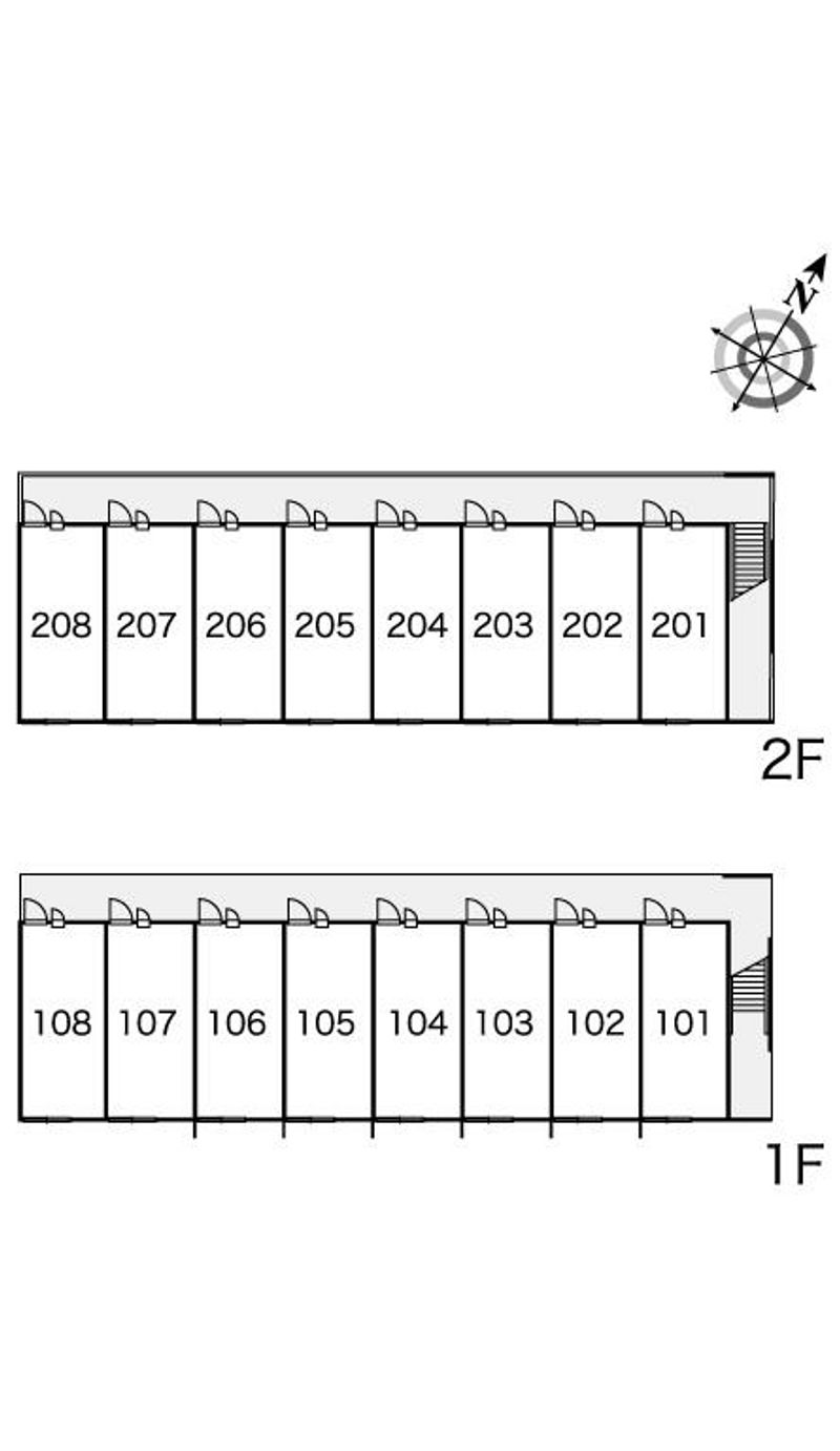 レオパレスシーロムワン 間取配置図