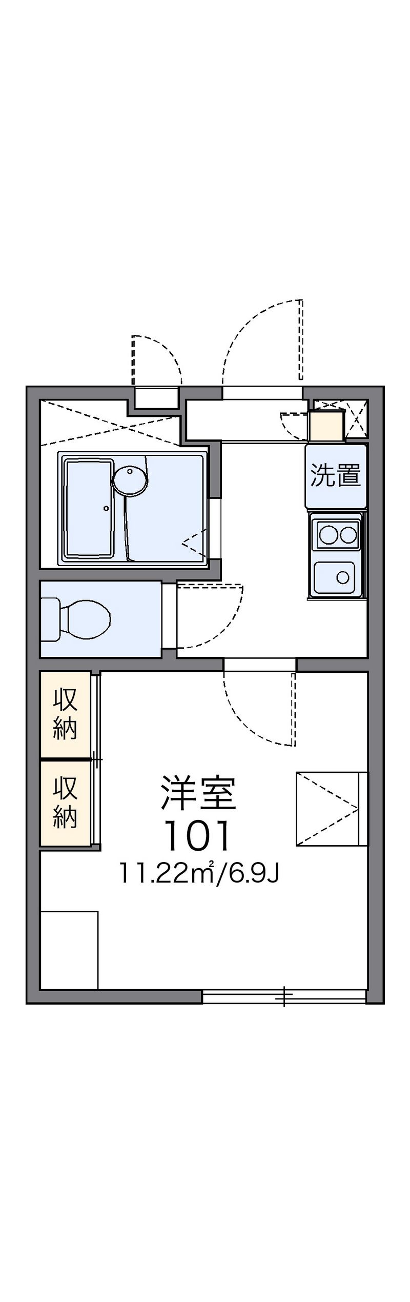 レオパレスエスポワール 間取図