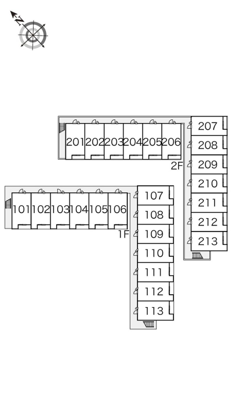 レオパレスアクシス 間取配置図