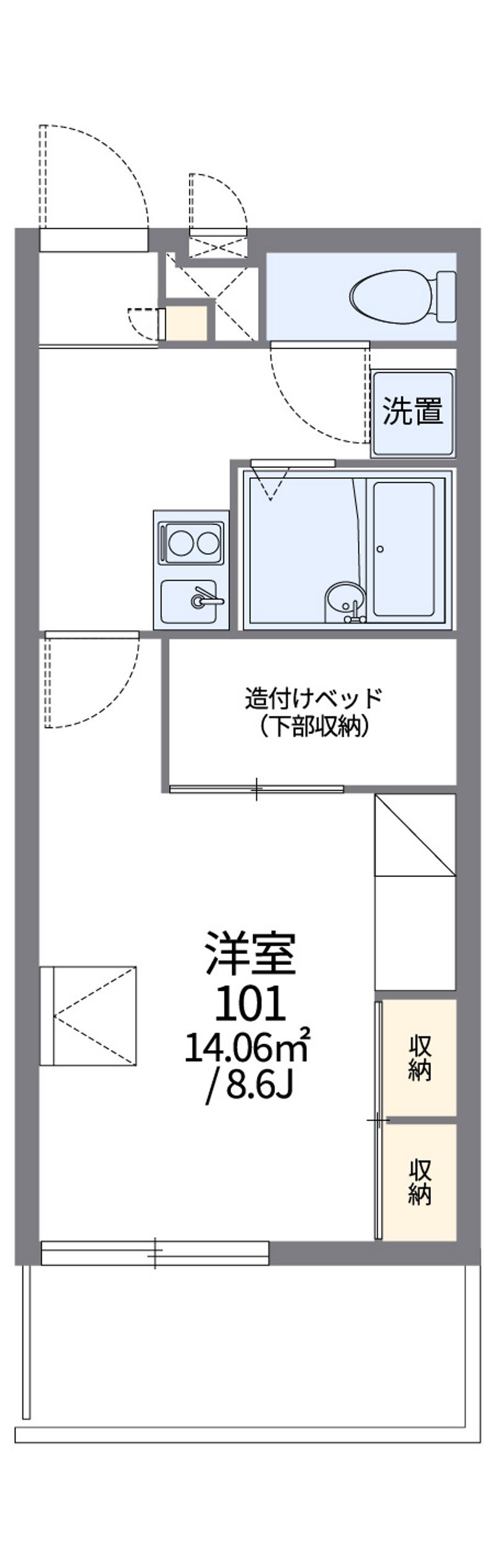 レオパレスＬａ　Ｖｉｓｔａ 間取図