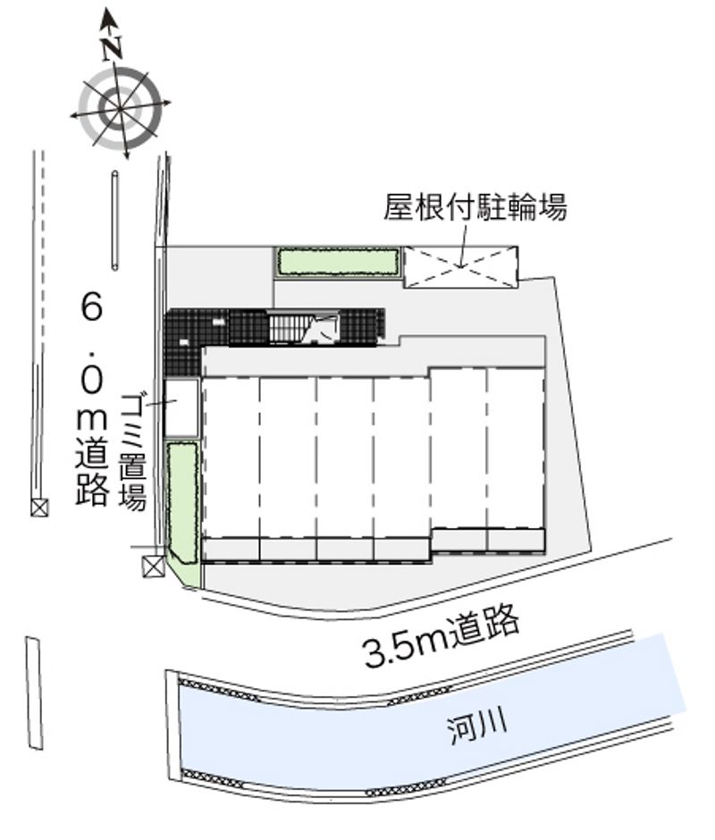 レオパレスフラッシュステージ 配置図