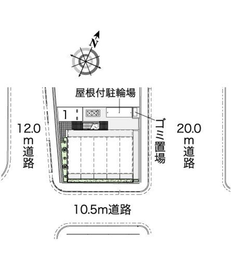 レオパレスフジニューコート 配置図