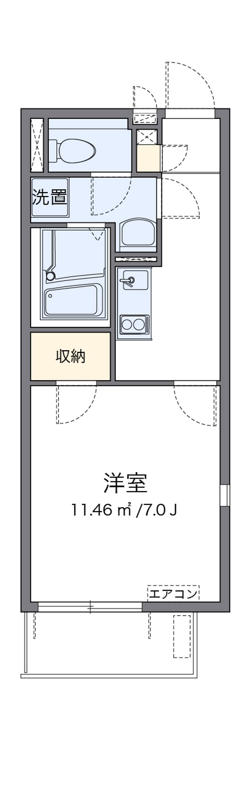 クレイノエスポワールＫ 間取図