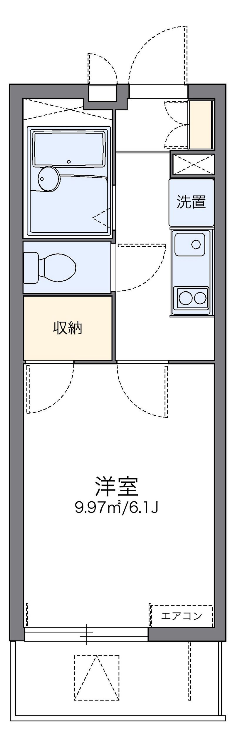 レオパレスシーズ 間取図
