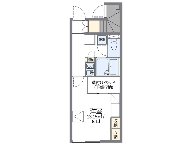 leopalace Aozora B 户型图
