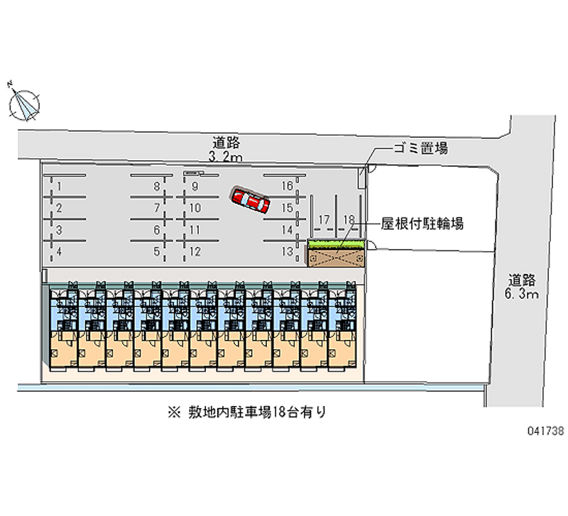 41738 Monthly parking lot