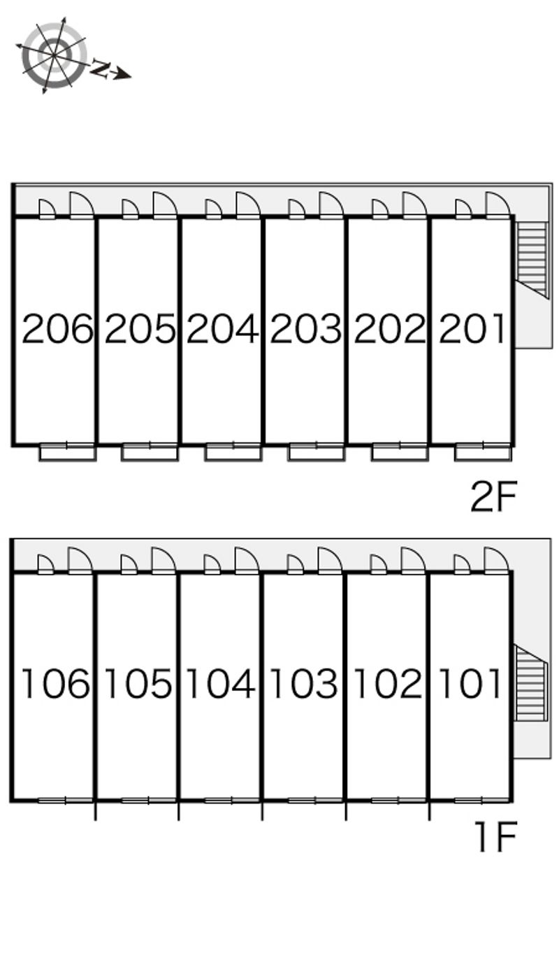 レオパレス新地 間取配置図