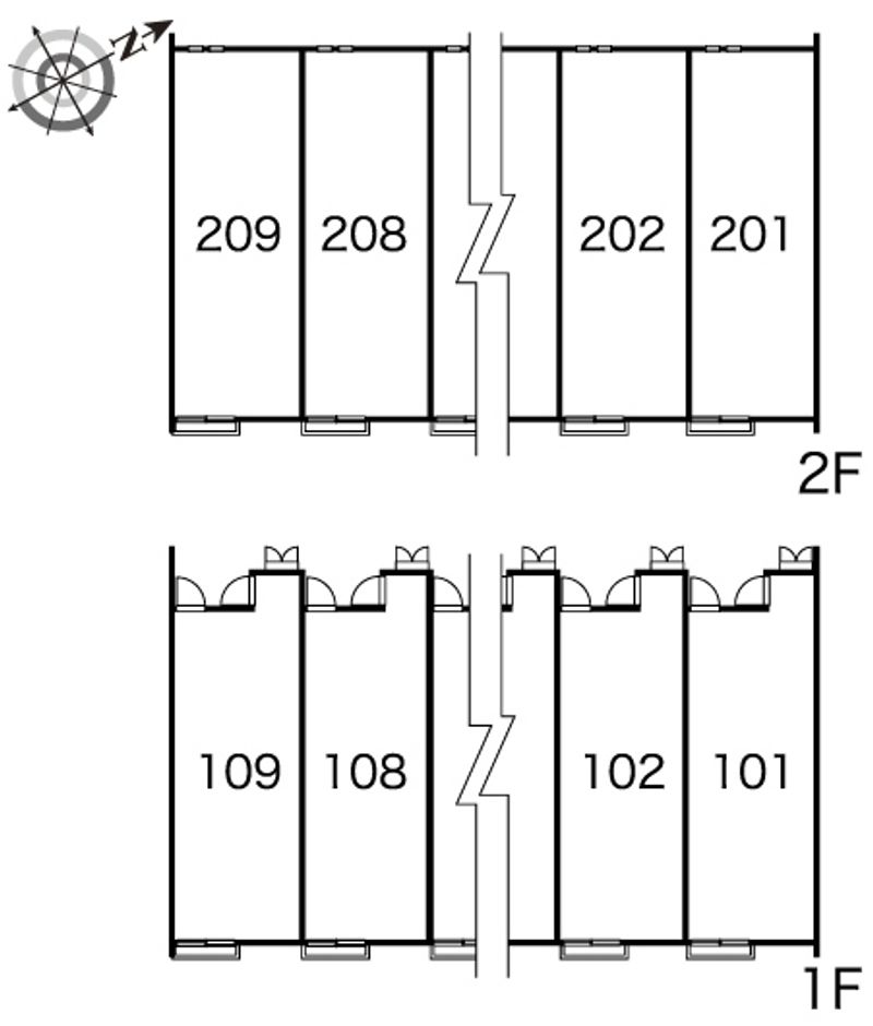 レオネクストショコラ 間取配置図