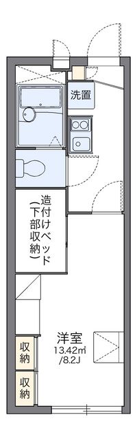 レオパレスさくら 間取り図