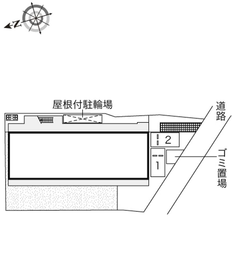 レオパレスムーンライトスクエア 配置図